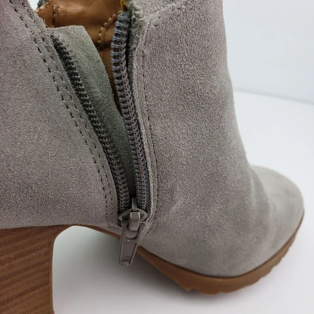 Lucky Brand Noryn Womens Size 7.5 Gray Suede Leather 3